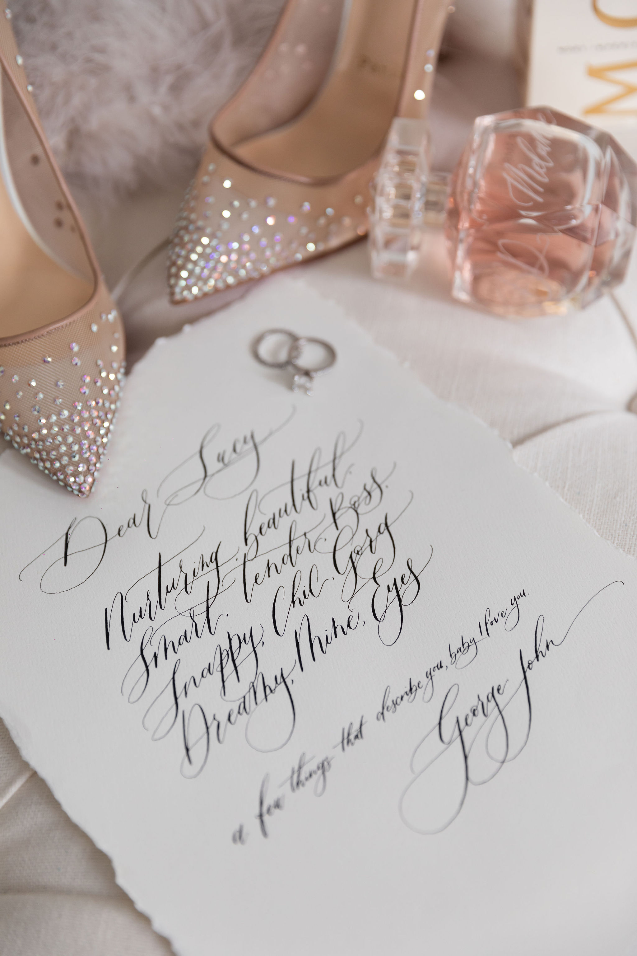 Calligraphy wedding vows to capture the love of your wedding day